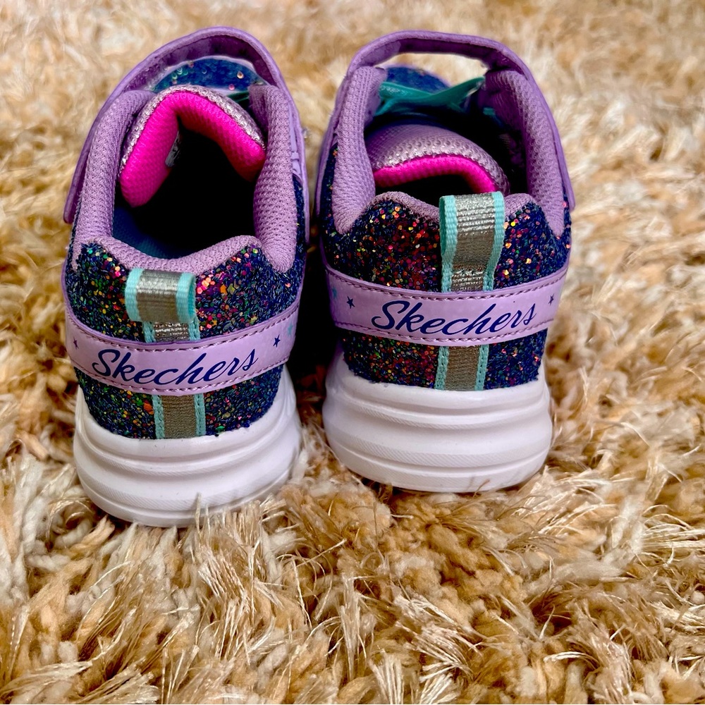 Skechers Size 12 toddler brand new. Pink/Purple.